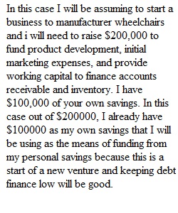 Short Answer 10 financing your business